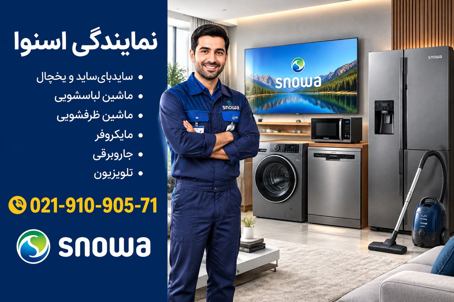 نمایندگی تعمیر ماکروفر اسنوا در اسلامشهر رباط کریم پرند چهاردانگه نسیم شهر نصیر شهر گلستان صالحیه شهر ری دولت اباد 02191090571