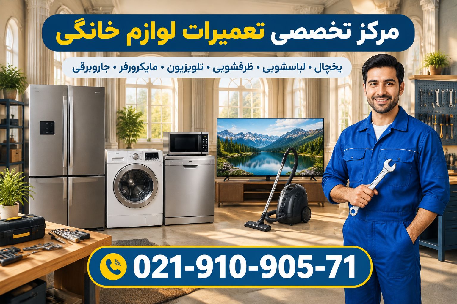 خدمات پس از فروش تعمیر لوازم خانگی 02191090571