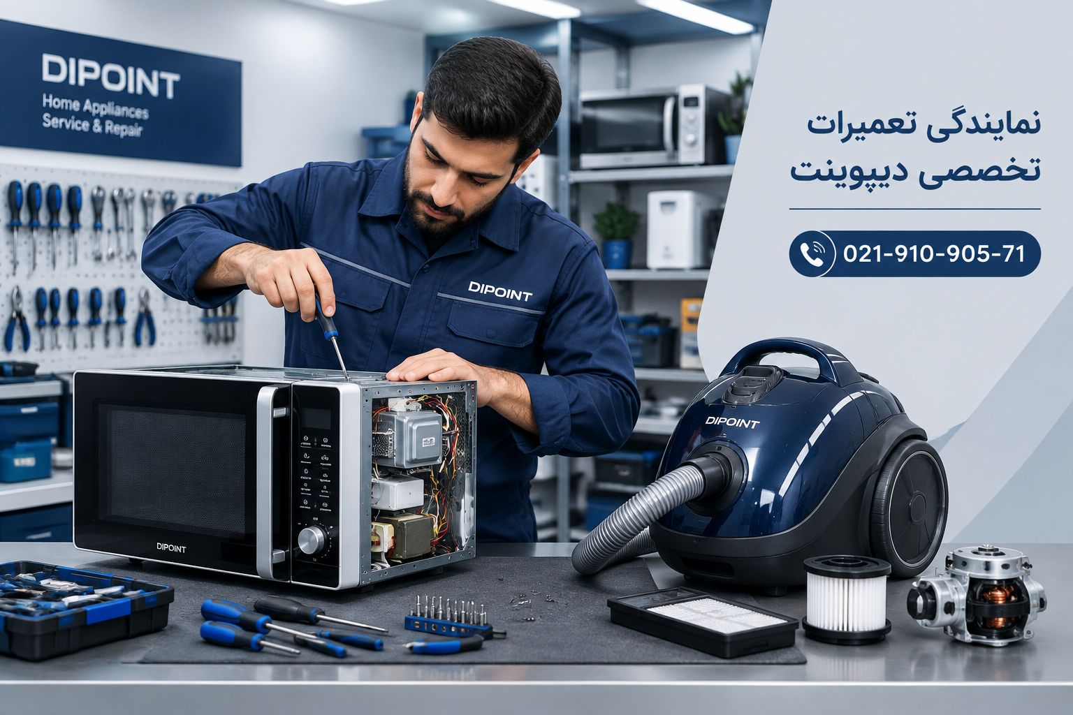 نمایندگی تعمیر ماکروفر دیپوینت در اسلامشهر چهاردانگه رباط کریم پرند پاکدشت قرچک ورامین نسیم شهر نصیر شهر بهارستان گلستان  شهر ری دولت اباد عبدل اباد نعمت اباد مستر تعمیر 02191090571